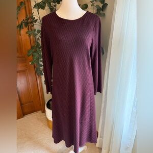 JJill Burgundy and black Dress
